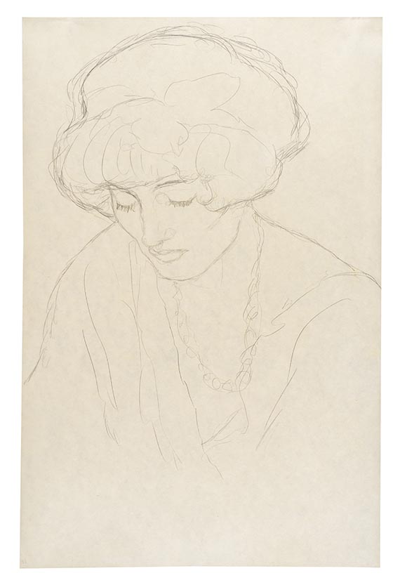 Gustav Klimt - Mit gesenktem Blick