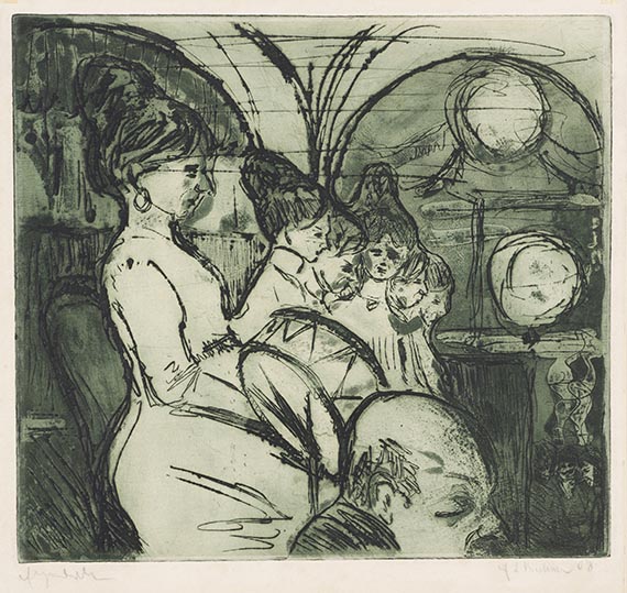 Ernst Ludwig Kirchner - Damenkapelle (Im Konzertsaal)