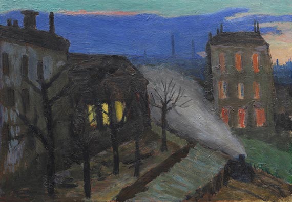 Gabriele Münter - Blick auf Rue Lamblardie, Paris