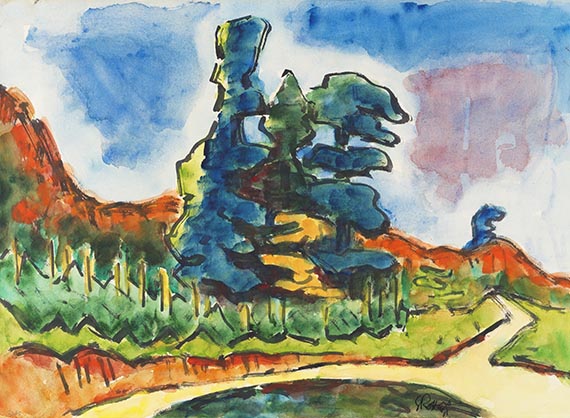 Schmidt-Rottluff - Waldrand am Taunus