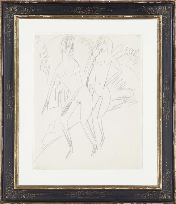 Ernst Ludwig Kirchner - Zwei Badende an der Fehmarnküste - Frame image