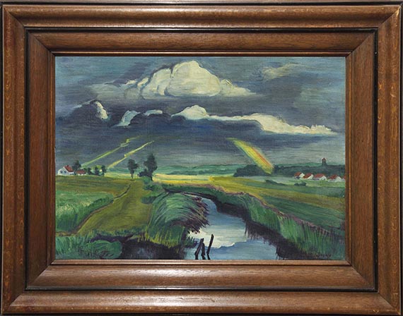 Hermann Max Pechstein - Verziehendes Gewitter - Frame image