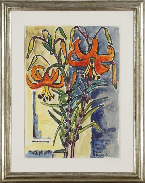 Karl Schmidt-Rottluff - Feuerlilien - Frame image