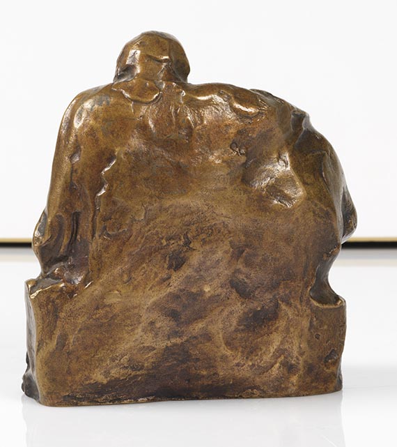 Ernst Barlach - Die lesenden Mönche I (Unterweisung) - Back side