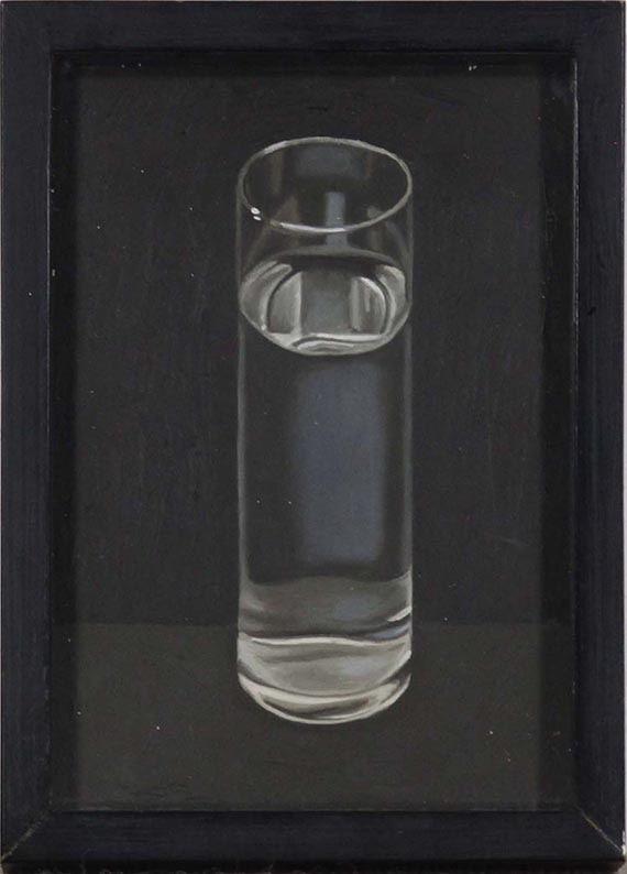 Peter Dreher - Glas, etwas voller als halbvoll - Frame image