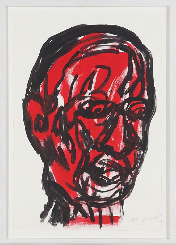 A. R. Penck (d.i. Ralf Winkler) - Ohne Titel (Gesicht) - Frame image