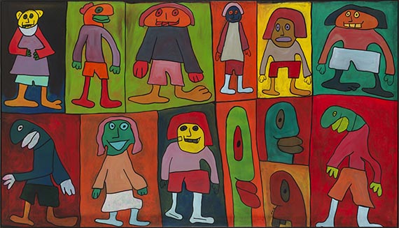 Thierry Noir - "im März erträgt man noch gern seinen Slip, im April macht was man will" - Frame image