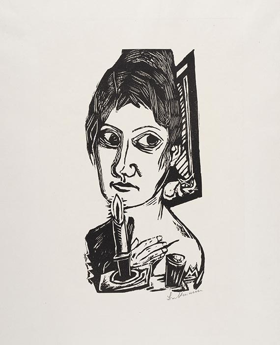 Max Beckmann - Frau mit Kerze
