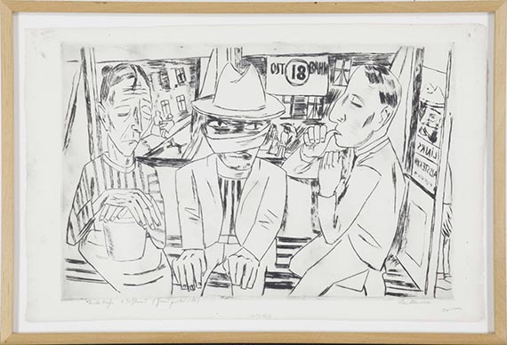 Max Beckmann - In der Trambahn - Frame image