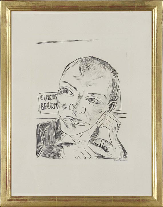 Max Beckmann - Der Ausrufer (Selbstbildnis) - Frame image