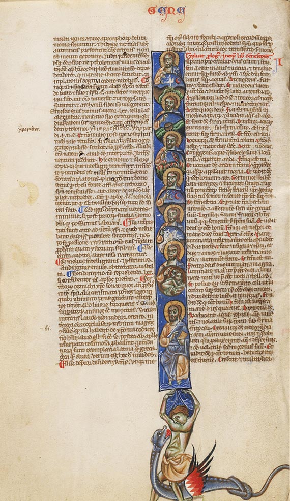  Biblia latina - Perlschriftbibel. Paris 13. Jahrhundert