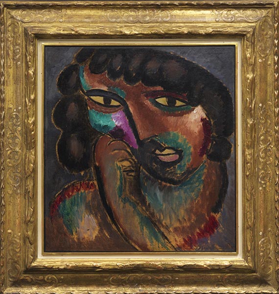 Alexej von Jawlensky - Kopf in Bronzefarben – Bildnis Sacharoff - Frame image