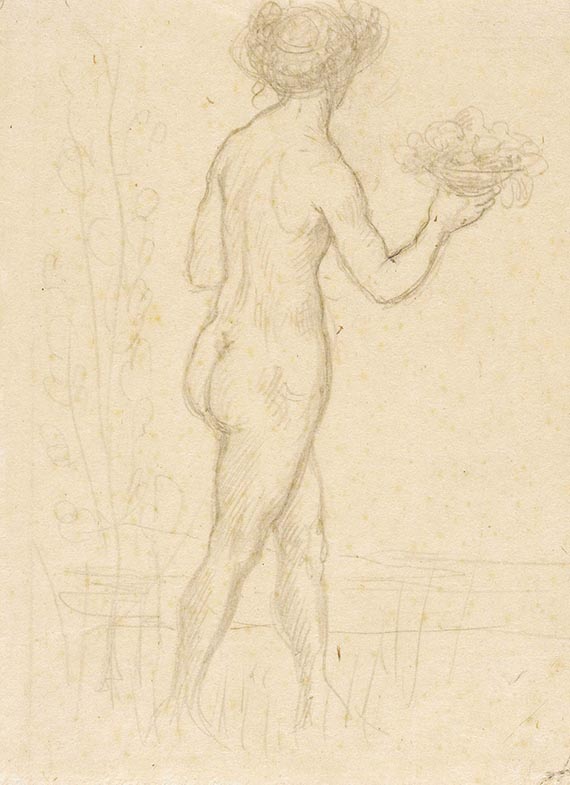 Adolf von Hildebrand - Aktstudien (5 Blatt) - 