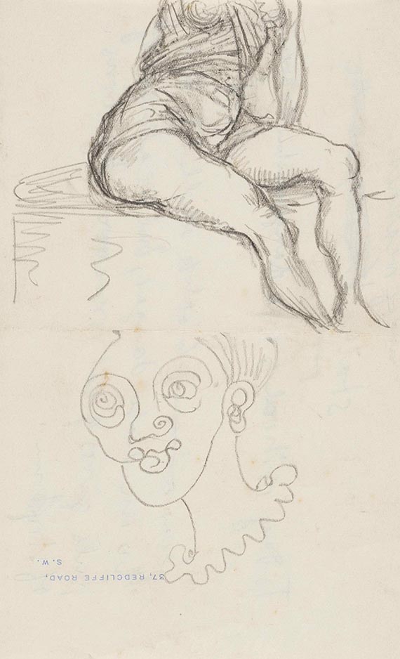 Adolf von Hildebrand - Aktstudien (5 Blatt) - 