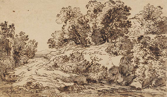 Franz Kobell - und Ferdinand Kobell: Landschaftsstudien (5 Blatt) - 