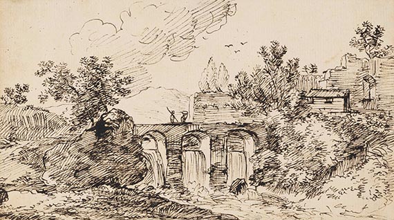 Franz Kobell - und Ferdinand Kobell: Landschaftsstudien (5 Blatt)