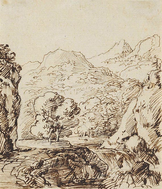 Franz Kobell - Landschaftsstudien (5 Bll.) - 