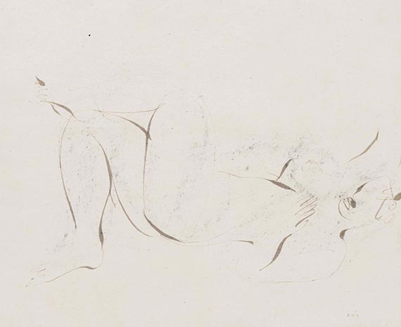 Jean Fautrier - Liegende Frauenakte (4 Blatt) - 