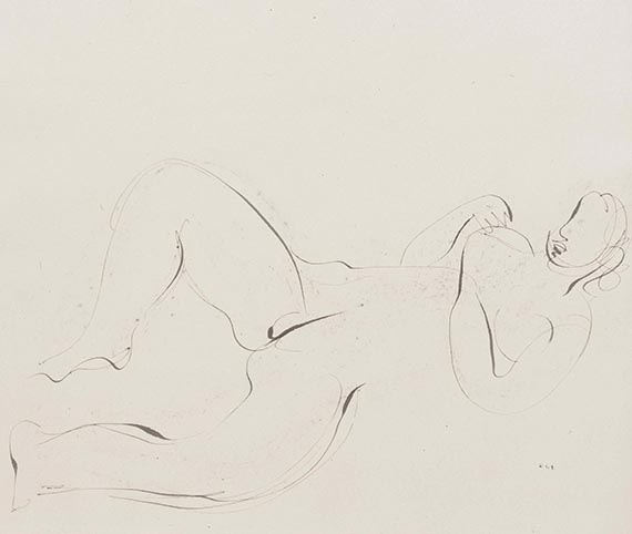 Jean Fautrier - Liegende Frauenakte (4 Blatt) - 