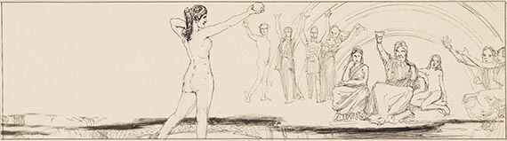 Max Klinger - Mythologische Szenen (4 Bll.) - 