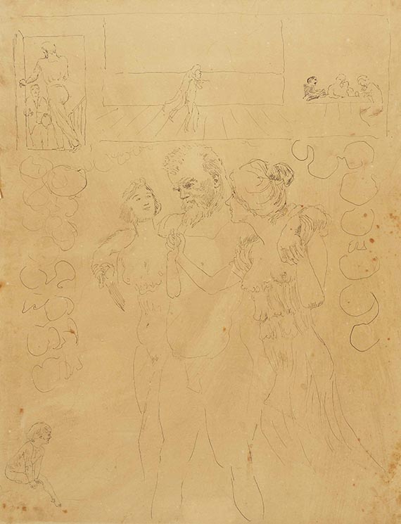 Max Klinger - Entwurfszeichnungen (6 Bll.)