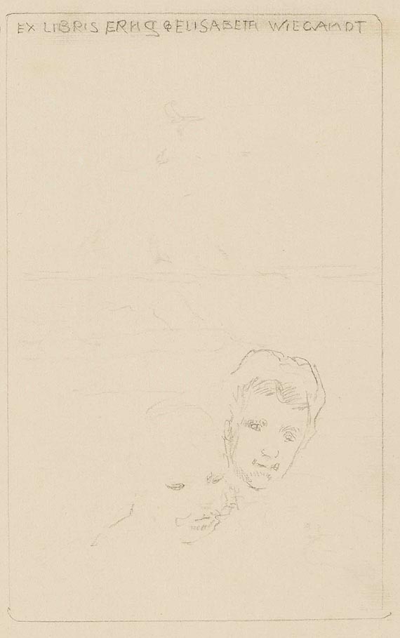 Max Klinger - Entwurfszeichnungen für Ex libris (11 Blatt)