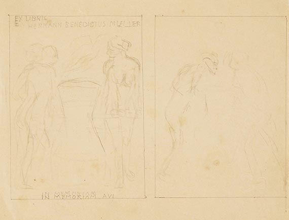 Max Klinger - Skizzen (5 Bll.) - 