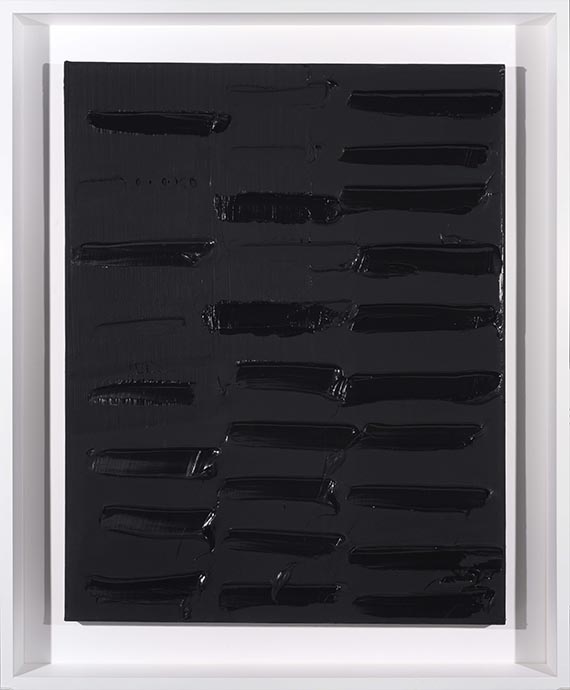 Pierre Soulages - Peinture 130 x 102 cm, 18 janvier 2011 - Frame image