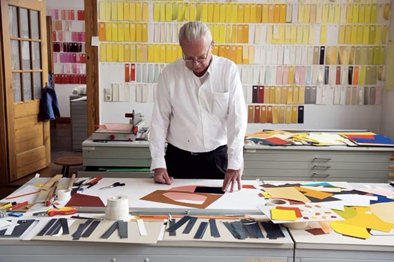 Illustration for: Imi Knoebel in his studio, photo: Ivo Faber. © VG Bild-Kunst, Bonn 2025