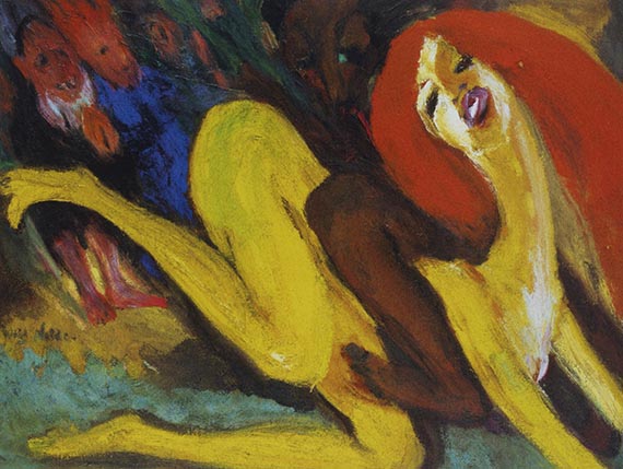 Illustration  for: Emil Nolde, &ldquo;Tolles Weib&rdquo;, 1919, oil on canvas, Nolde Foundation Seeb&uuml;ll. &copy; Nolde Foundation Seeb&uuml;ll