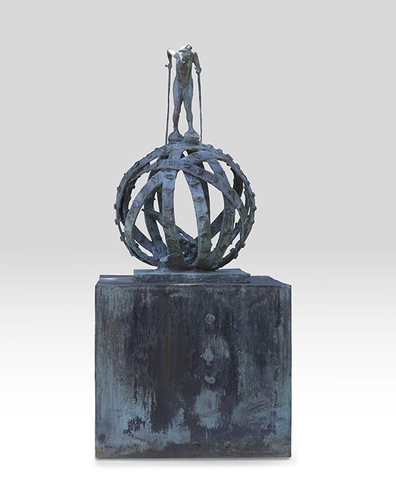 Jörg Immendorff - Fortuna (Frau auf Kugel) - 