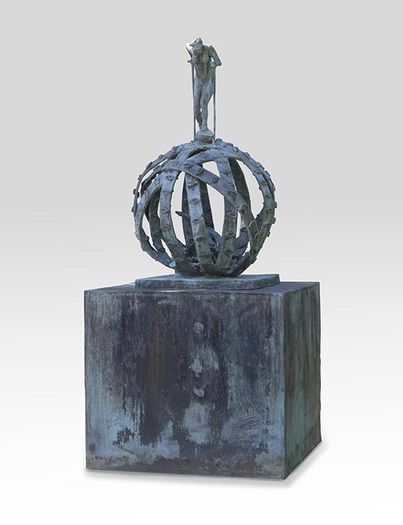 Jörg Immendorff - Fortuna (Frau auf Kugel) - 