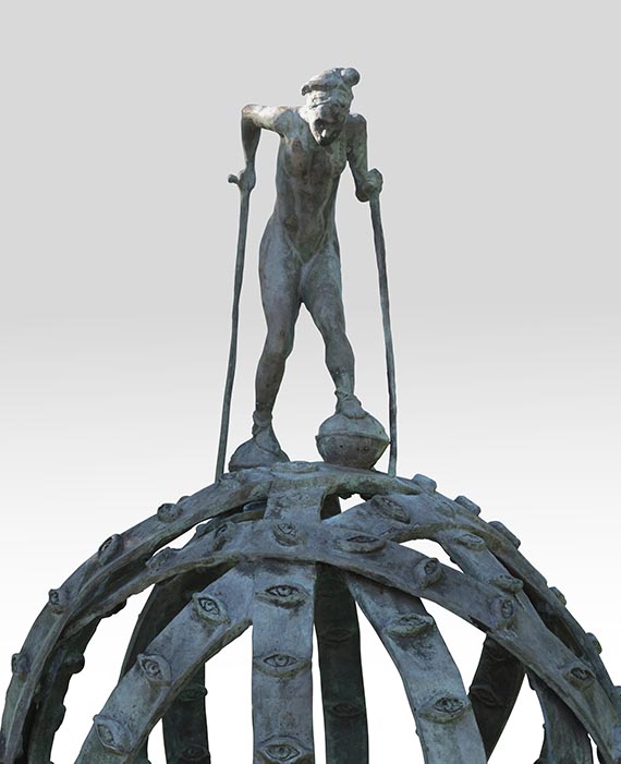 Jörg Immendorff - Fortuna (Frau auf Kugel) - 