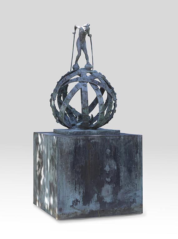 Jörg Immendorff - Fortuna (Frau auf Kugel) - 