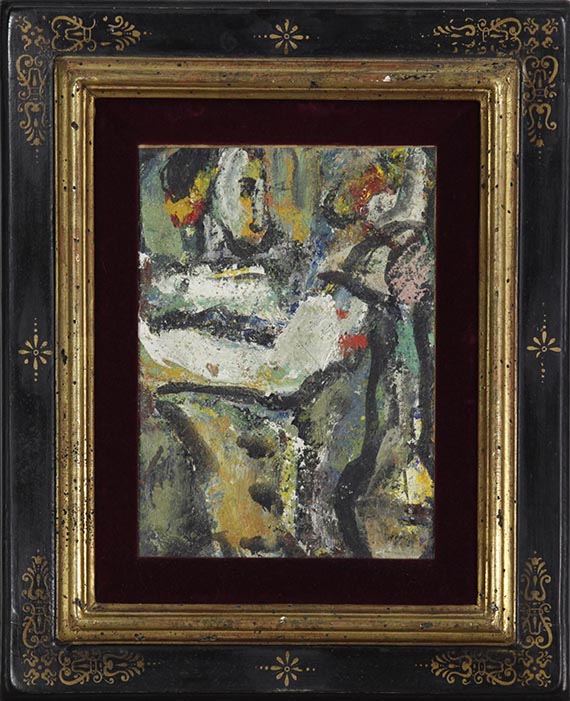 Georges Rouault - Pierrot au Bouquet - Frame image