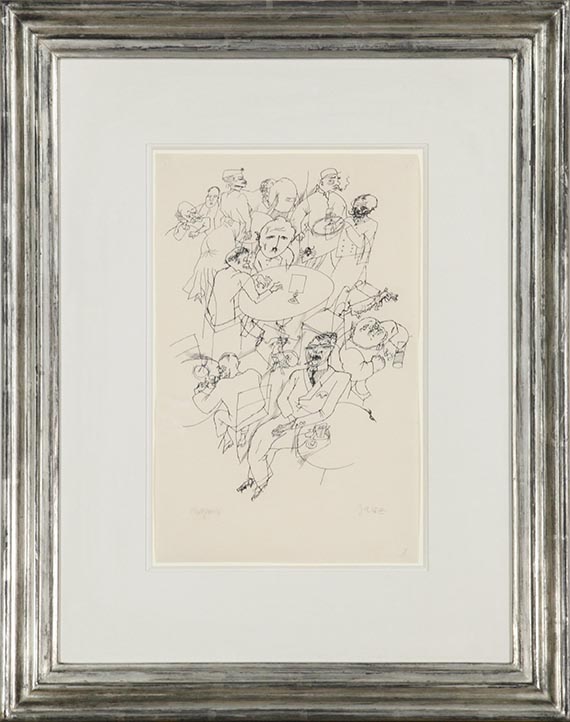 George Grosz - Caféhaus II - Frame image