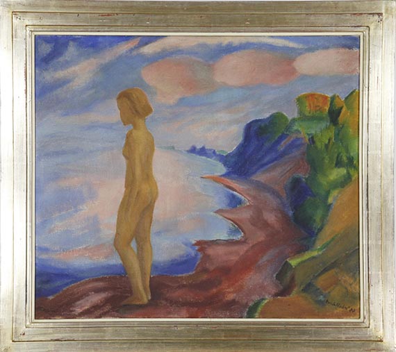 Erich Heckel - Mädchen am Meer - Frame image