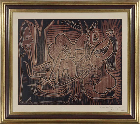 Pablo Picasso - Le déjeuner sur l'herbe, d'après Manet II - Frame image