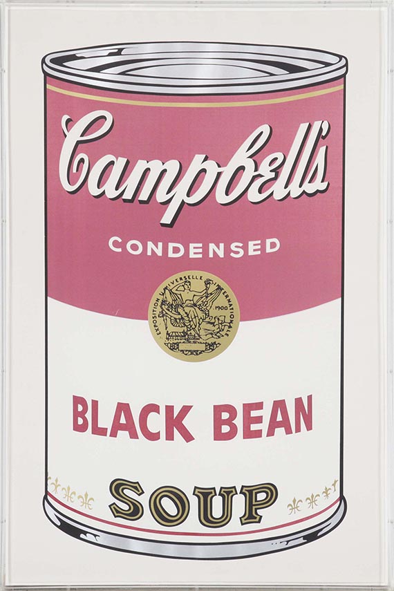 Andy Warhol - Black Bean (aus der Serie "Campbell's Soup II") - Frame image