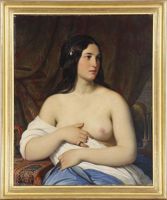 Konstantin Johann Franz Cretius - Weiblicher Halbakt - Frame image