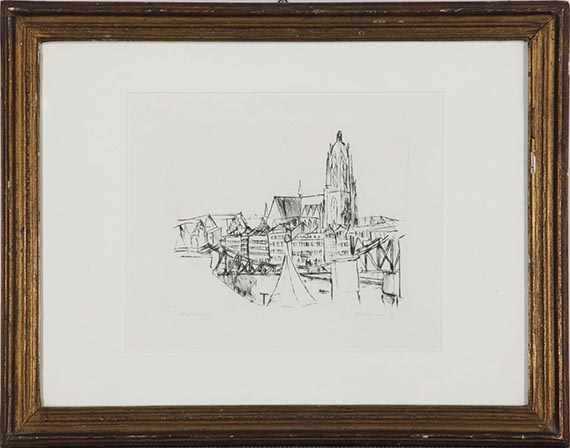 Max Beckmann - Kleine Stadtansicht - Frame image