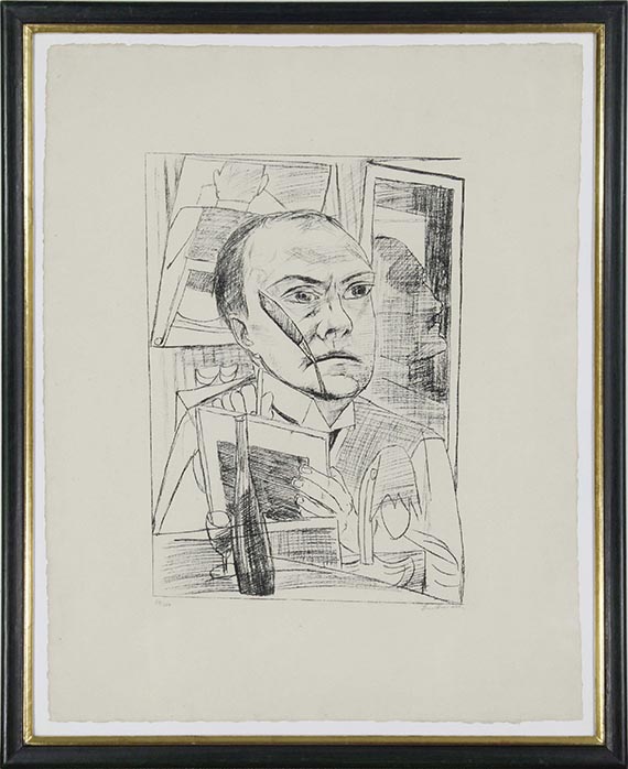 Max Beckmann - Selbst im Hotel - Frame image