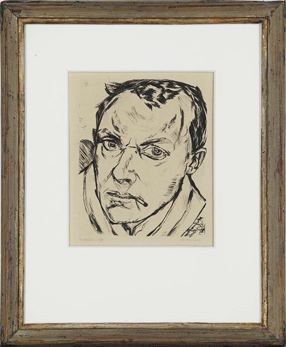 Max Beckmann - Großes Selbstbildnis - Frame image