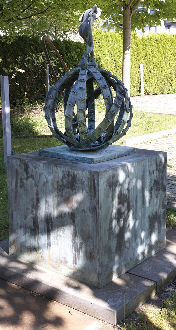 Jörg Immendorff - Fortuna (Frau auf Kugel) - Back side