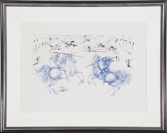 Salvador Dalí - Combat des Cavaliers - Frame image