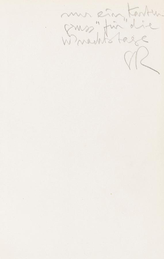 Karl Schmidt-Rottluff - "Maler der Brücke. Farbige Kartengrüße an Rosa Schapire" - 