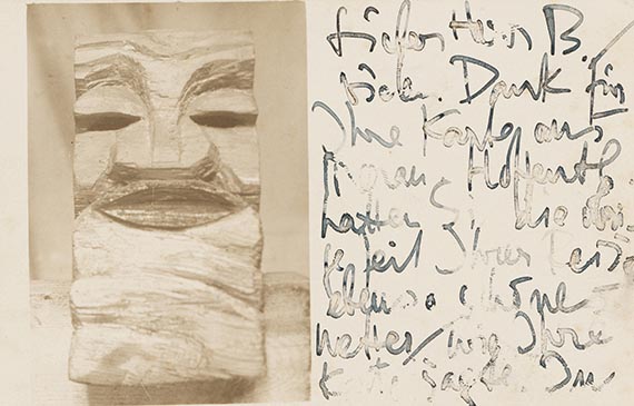  Konvolut - 9 Postkarten, teils mit Motiven von Karl Schmidt-Rottluff, an den Künstler selbst und Ernst Beyersdorff - 