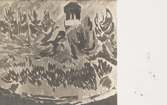  Konvolut - 9 Postkarten, teils mit Motiven von Karl Schmidt-Rottluff, an den Künstler selbst und Ernst Beyersdorff - 