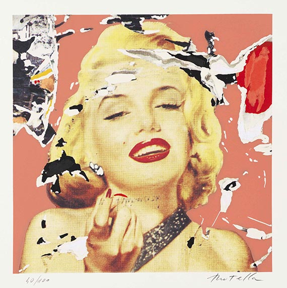 Mimmo Rotella - Marylin, I Volti (9 Bll.) - 