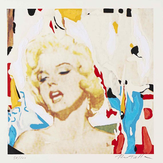 Mimmo Rotella - Marylin, I Volti (9 Bll.) - 